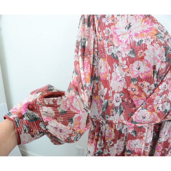 NWT LC Lauren Conrad Floral Sequin Mini Dress Women's Size 3X - Picture 4 of 10